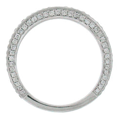 0.60ct 18k White Gold Diamond Lady's Band Size 7