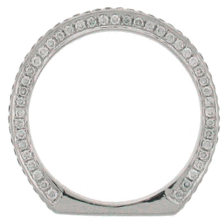 0.70ct 18k White Gold Diamond Lady's Band Size 7