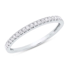 0.19ct 14k White Gold Diamond Lady's Band