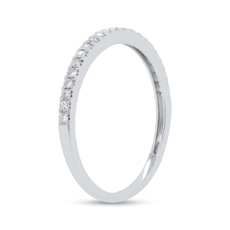 0.19ct 14k White Gold Diamond Lady's Band