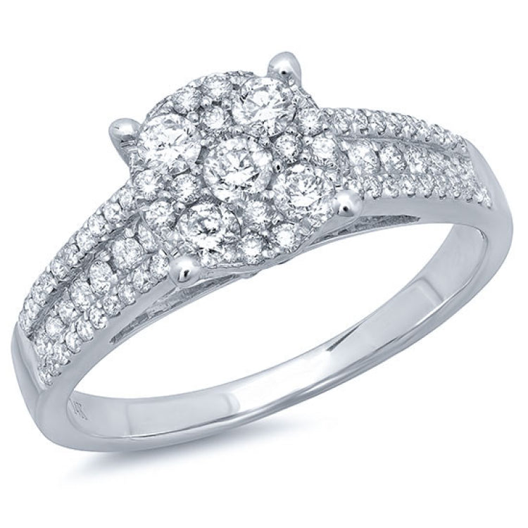 0.75ct 14k White Gold Diamond Lady's Ring