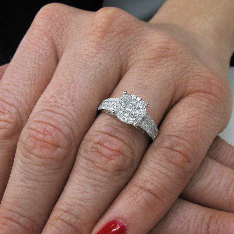 0.75ct 14k White Gold Diamond Lady's Ring