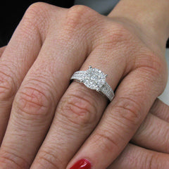 0.75ct 14k White Gold Diamond Lady's Ring