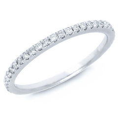 0.24ct 14k White Gold Diamond Lady's Band