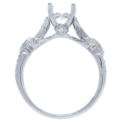 0.20ct 14k White Gold Diamond Semi-mount Ring