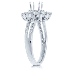 1.20ct 14k White Gold Diamond Semi-mount Ring