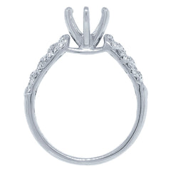 0.29ct-vs 18k White Gold Diamond Semi-mount Ring