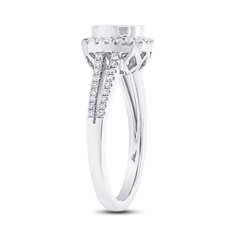 0.36ct 14k White Gold Diamond Semi-mount Ring