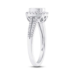 0.36ct 14k White Gold Diamond Semi-mount Ring
