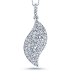 0.44ct 14k White Gold Diamond Pendant