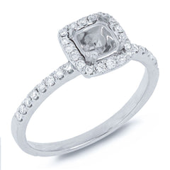 0.25ct 14k White Gold Diamond Semi-mount Ring
