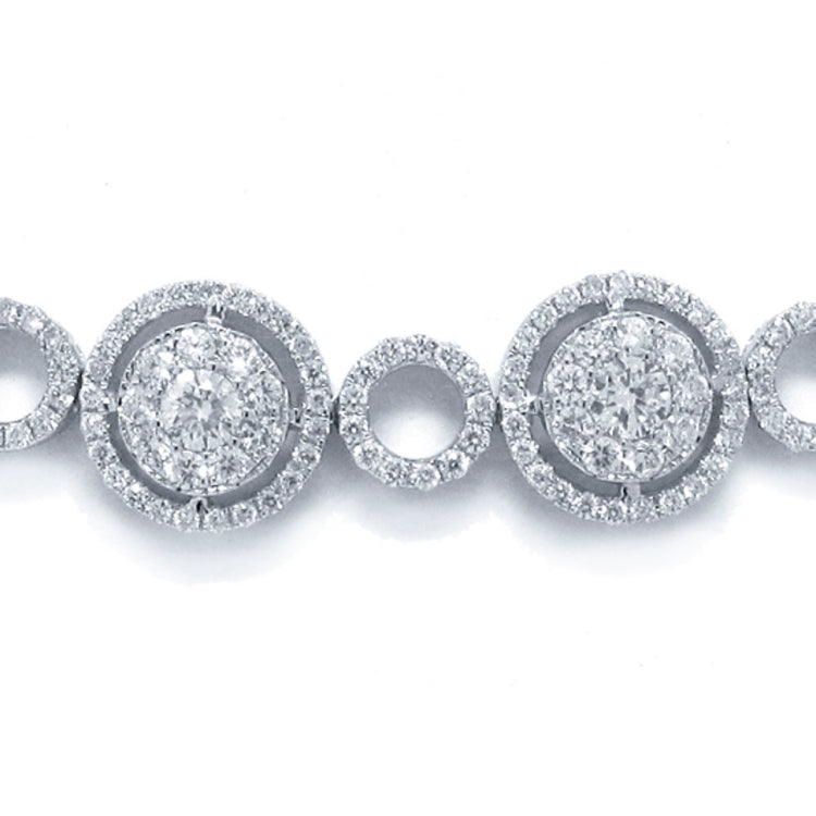 7.92ct 14k White Gold Diamond Necklace