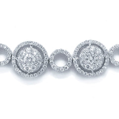 7.92ct 14k White Gold Diamond Necklace
