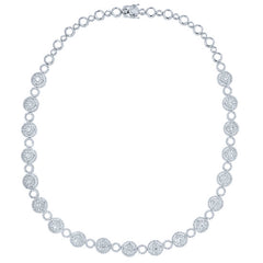 7.92ct 14k White Gold Diamond Necklace