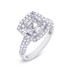 1.06ct 18k White Gold Diamond Semi-mount Ring