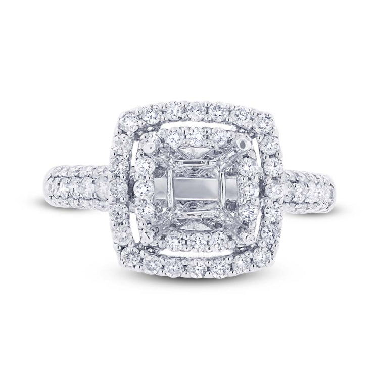 1.06ct 18k White Gold Diamond Semi-mount Ring