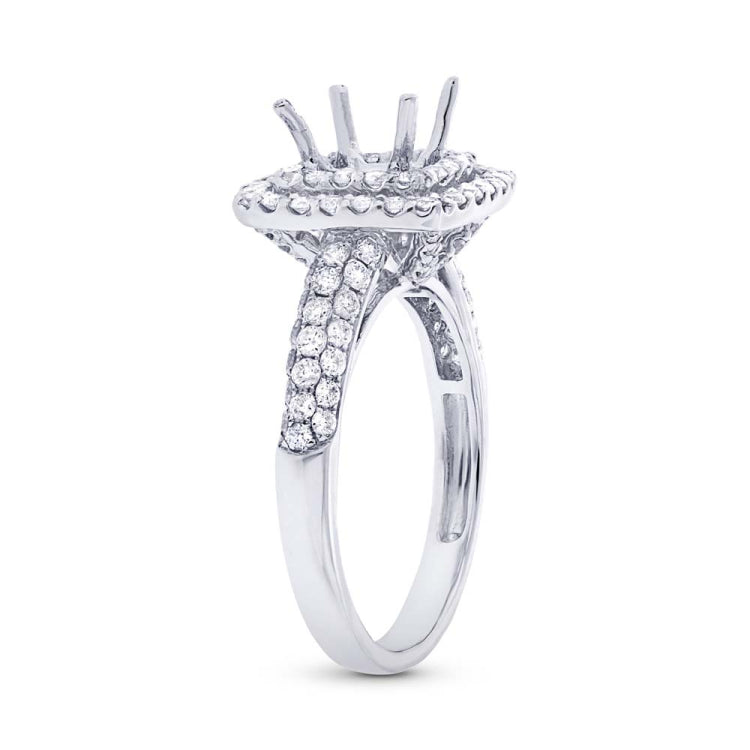 1.06ct 18k White Gold Diamond Semi-mount Ring