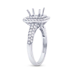 1.06ct 18k White Gold Diamond Semi-mount Ring
