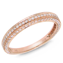 0.43ct 14k Rose Gold Diamond Lady's Band