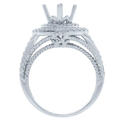 0.60ct 14k White Gold Diamond Semi-mount Ring