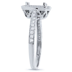 0.35ct 14k White Gold Diamond Semi-mount Ring