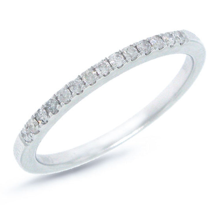 0.14ct 14k White Gold Diamond Lady's Band