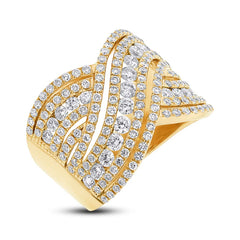 1.89ct 14k Yellow Gold Diamond Lady's Ring