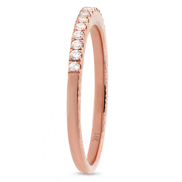0.23ct 14k Rose Gold Diamond Lady's Band
