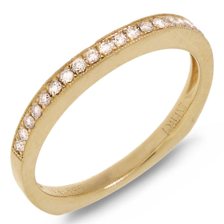 0.20ct 14k Yellow Gold Diamond Lady's Band