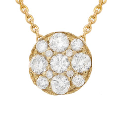 0.30ct 14k Yellow Gold Diamond Necklace