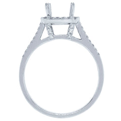 0.46ct 14k White Gold Diamond Semi-mount Ring