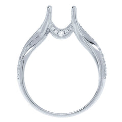 0.35ct 18k White Gold Diamond Semi-mount Ring