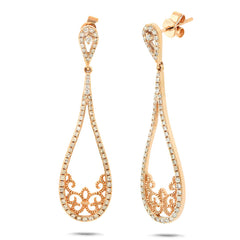 0.55ct 14k Yellow Gold Diamond Earring