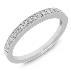 0.20ct 14k White Gold Diamond Lady's Band