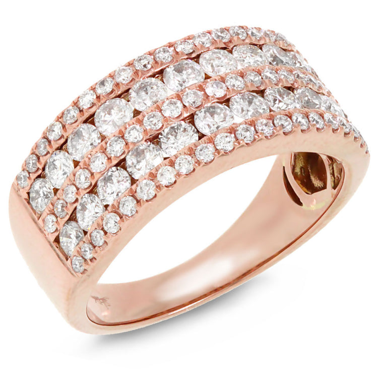 1.64ct 14k Rose Gold Diamond Lady's Ring
