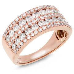 1.64ct 14k Rose Gold Diamond Lady's Ring