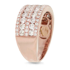 1.64ct 14k Rose Gold Diamond Lady's Ring
