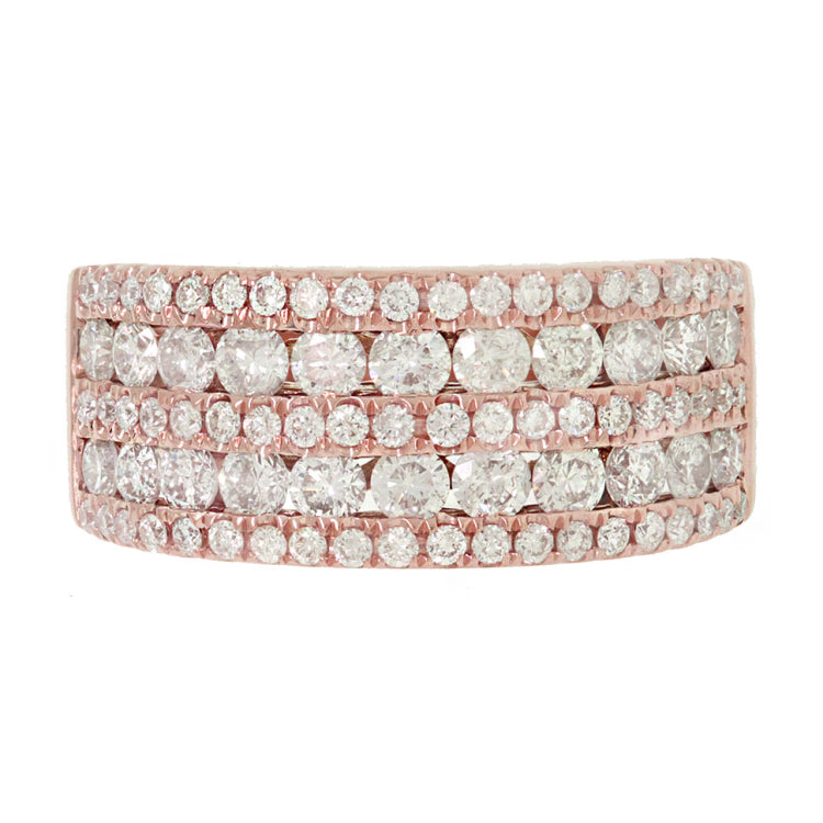 1.64ct 14k Rose Gold Diamond Lady's Ring