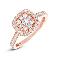 0.60ct 14k Rose Gold Diamond Lady's Ring