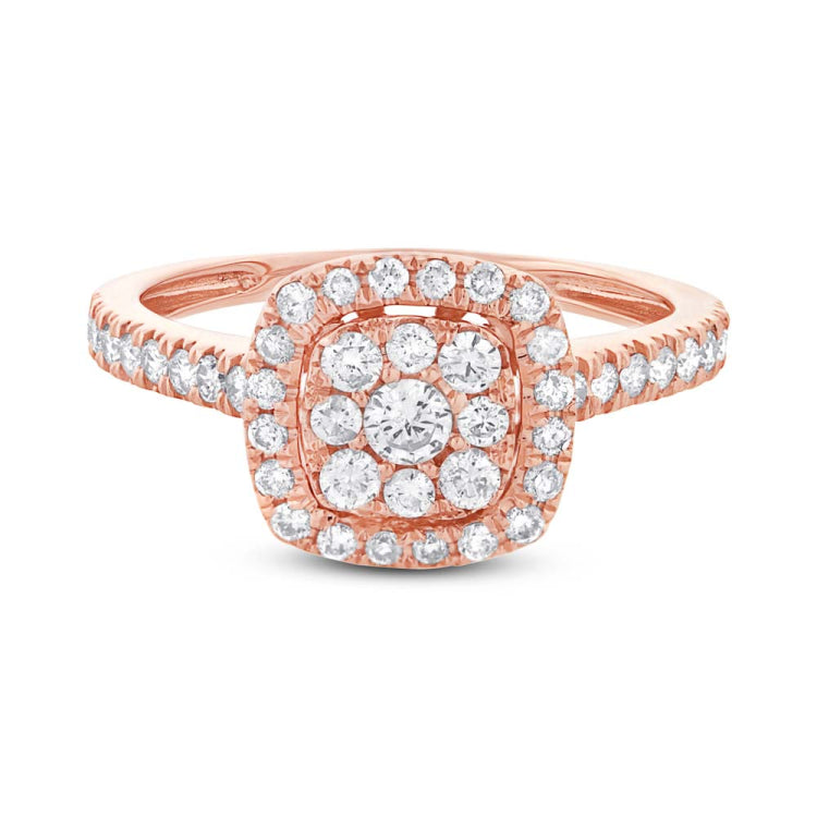 0.60ct 14k Rose Gold Diamond Lady's Ring
