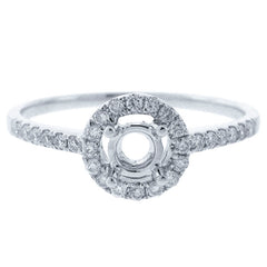 0.25ct 14k White Gold Diamond Semi-mount Ring