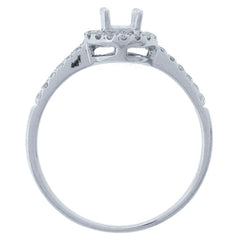 0.25ct 14k White Gold Diamond Semi-mount Ring