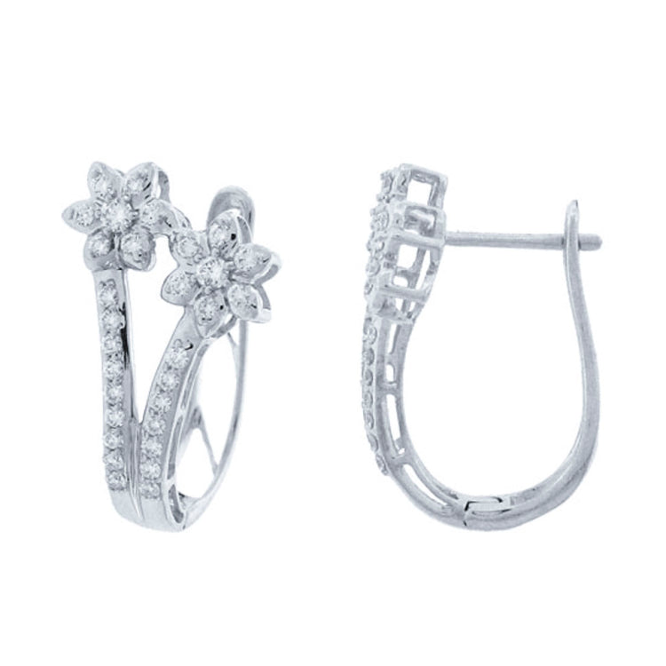 0.50ct 18k White Gold Diamond Earring
