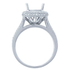 0.55ct 18k White Gold Diamond Semi-mount Ring