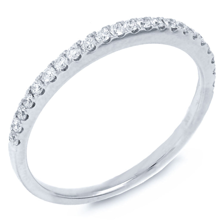 0.22ct 18k White Gold Diamond Lady's Band