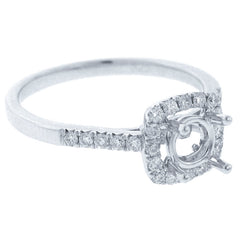 0.30ct 18k White Gold Diamond Semi-mount Ring
