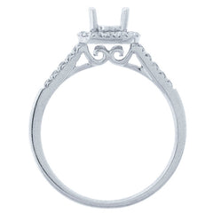 0.30ct 18k White Gold Diamond Semi-mount Ring