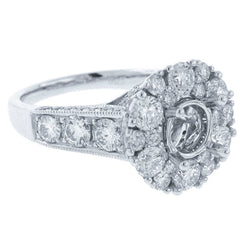 2.50ct 18k White Gold Diamond Semi-mount Ring