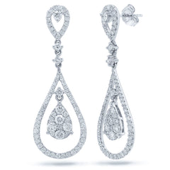 1.79ct 14k White Gold Diamond Earring