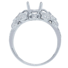 0.21ct 14k White Gold Diamond Semi-mount Ring
